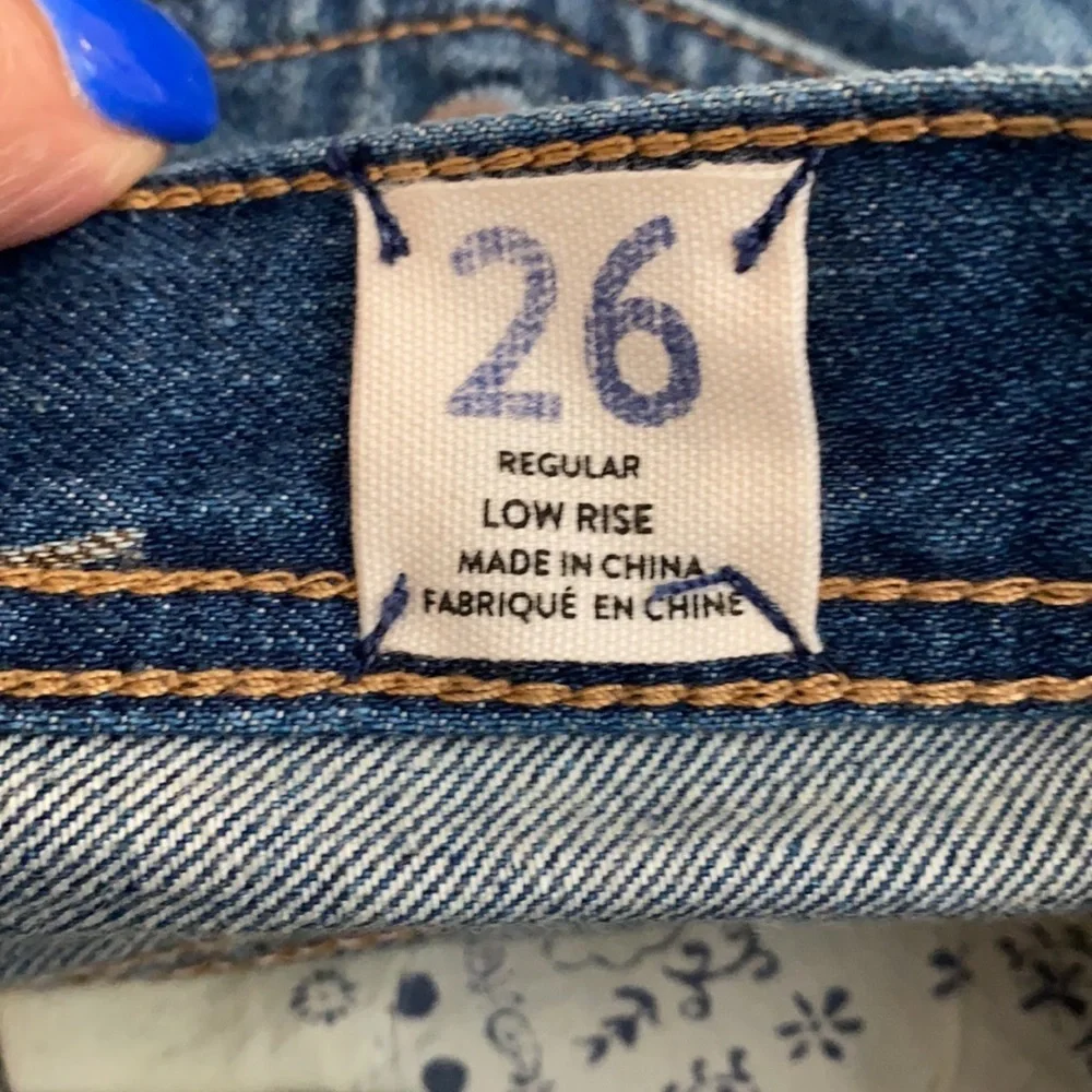 We The Free Regular Low Rise Button Fly Distressed Jeans